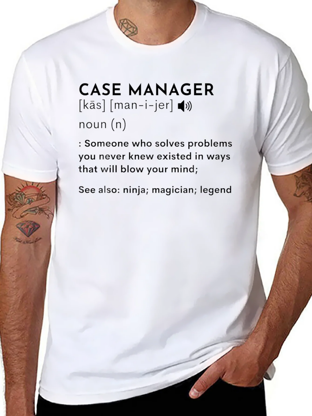 Case Manager Definition T-Shirt - Problem Solver Tee