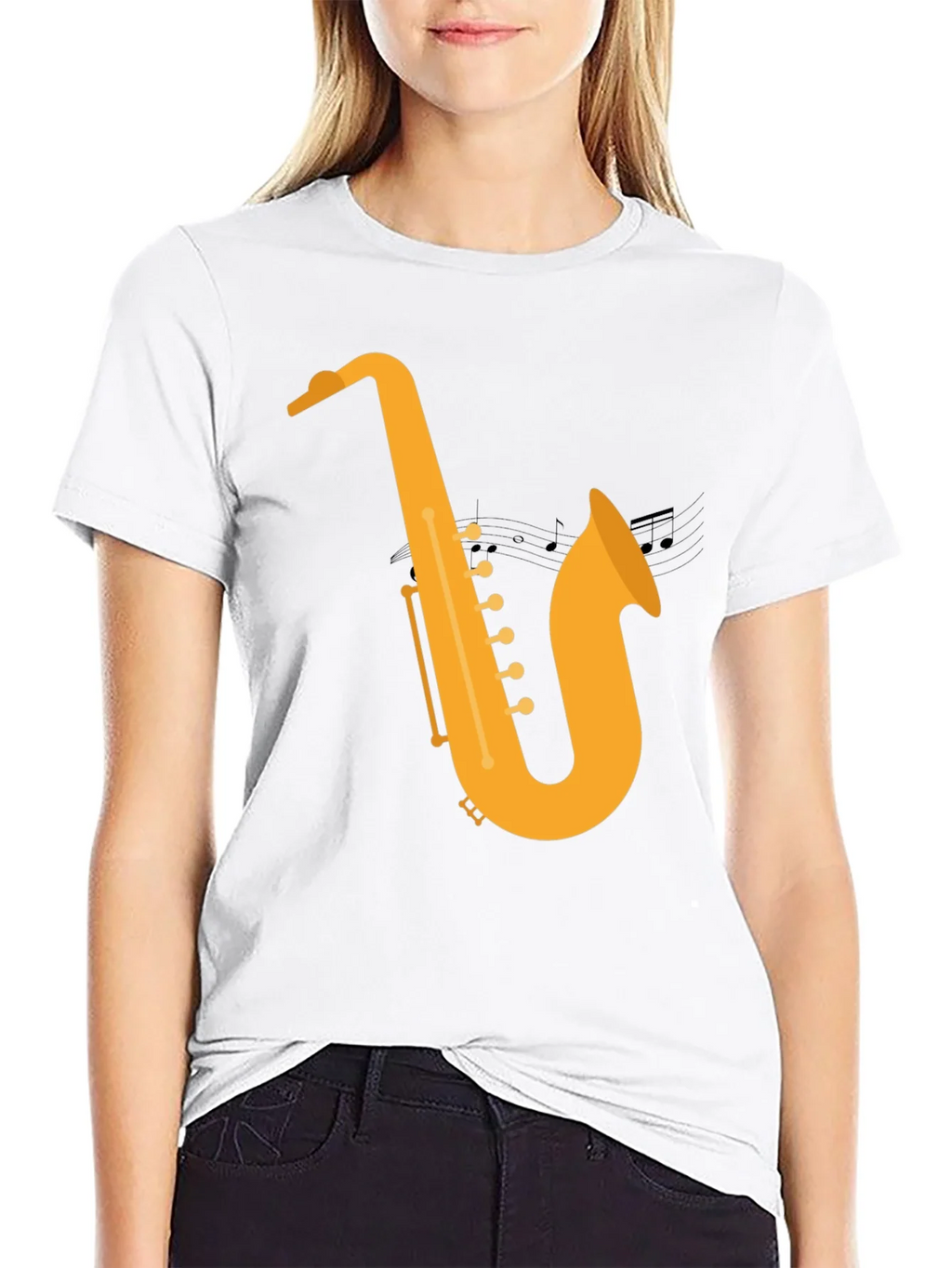 Saxophone Graphic Tee - Musical Style