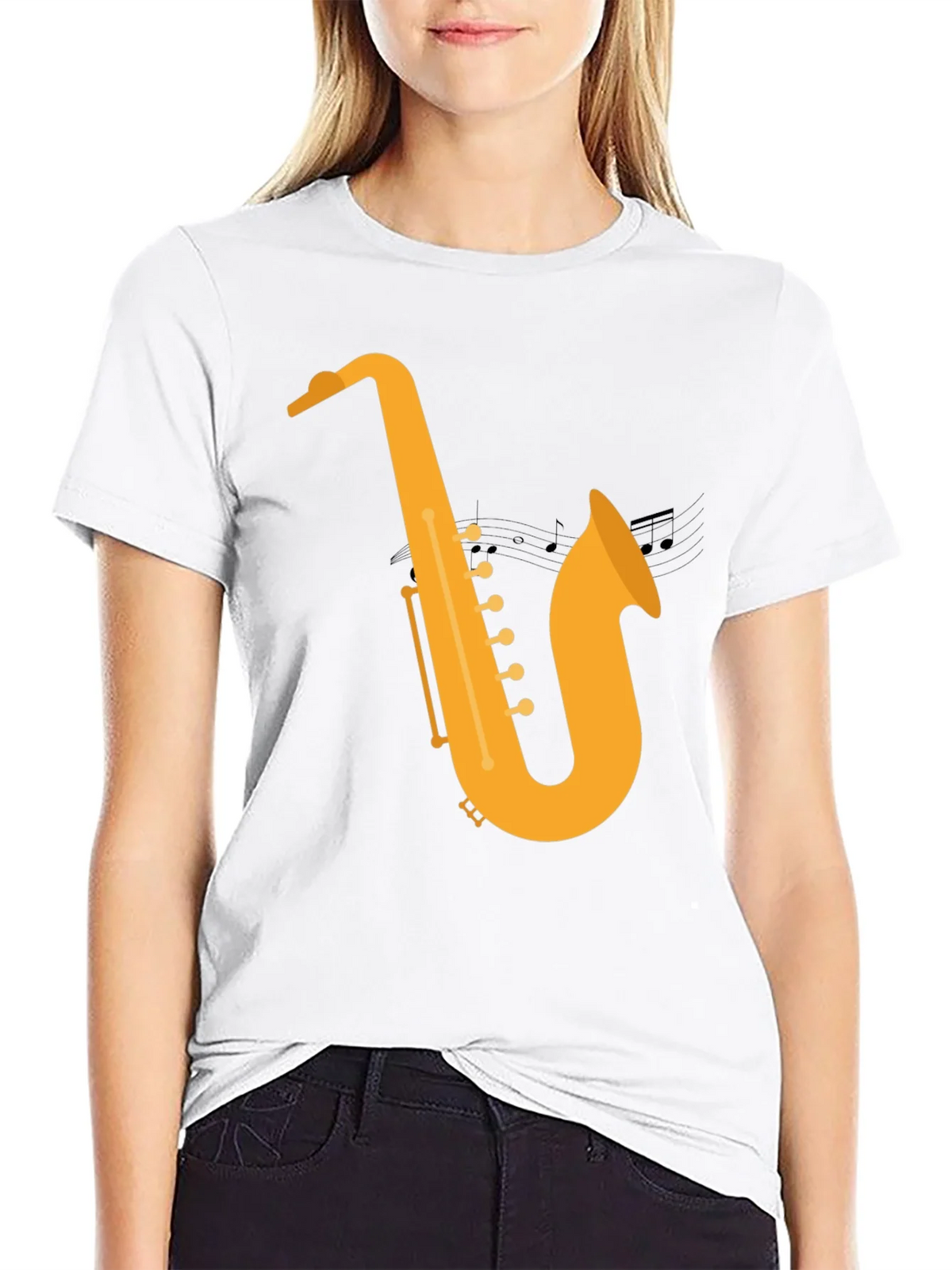 Saxophone Graphic Tee - Musical Style