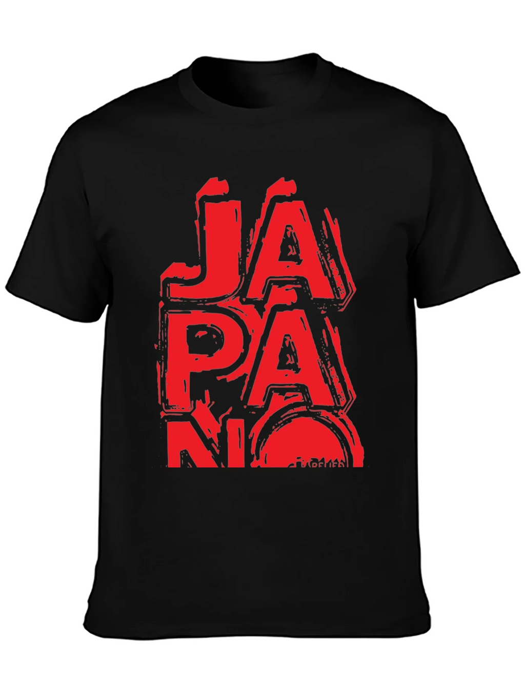 Red Japan Graphic T-Shirt - Grunge Style