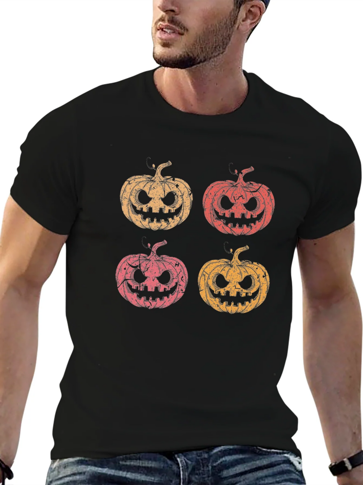 Vintage Halloween Pumpkin Patch T-Shirt