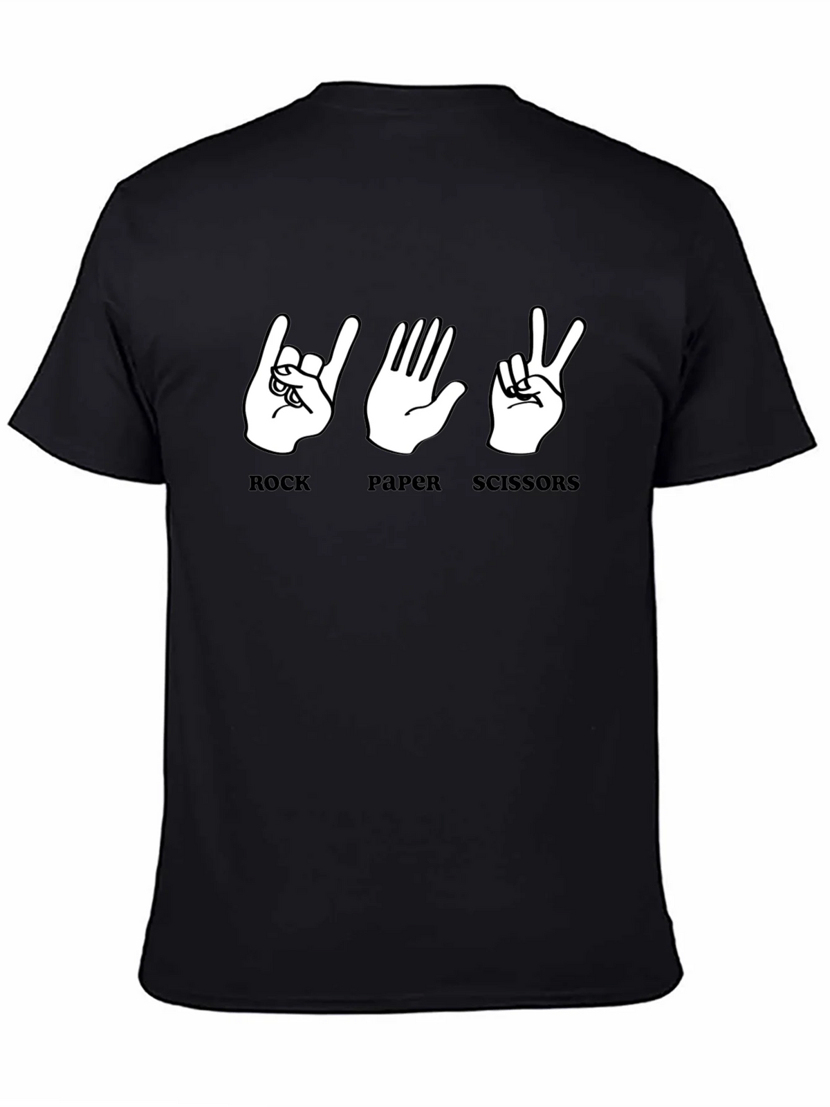 Rock Paper Scissors Graphic T-Shirt