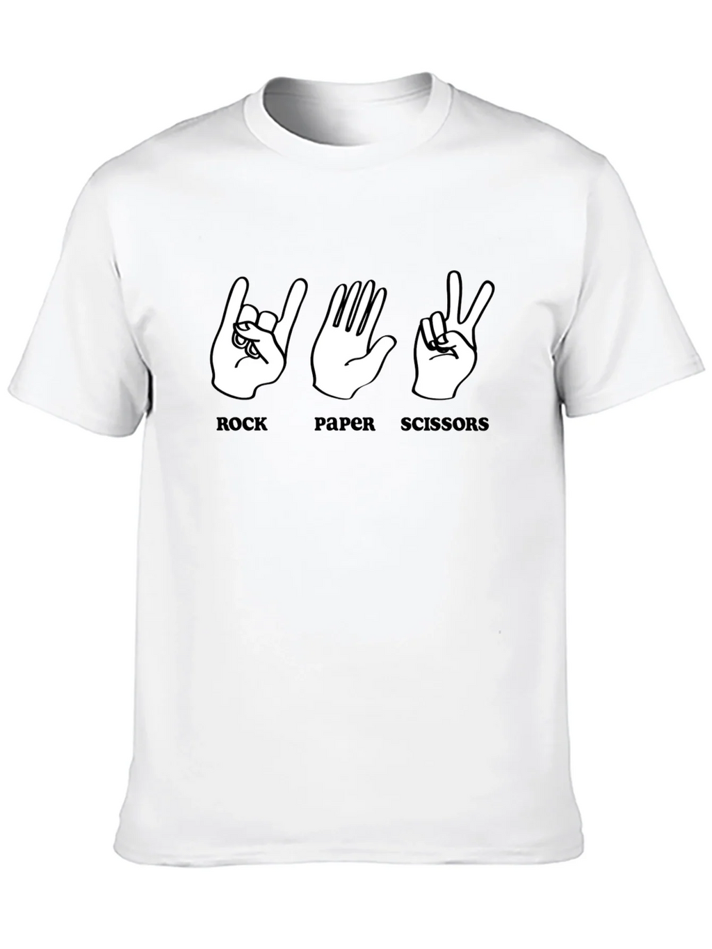 Rock Paper Scissors Graphic T-Shirt