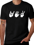 Rock Paper Scissors Graphic T-Shirt