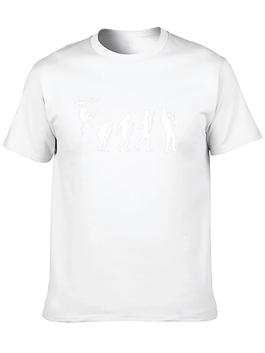 Evolution of Saxophone Black T-Shirt