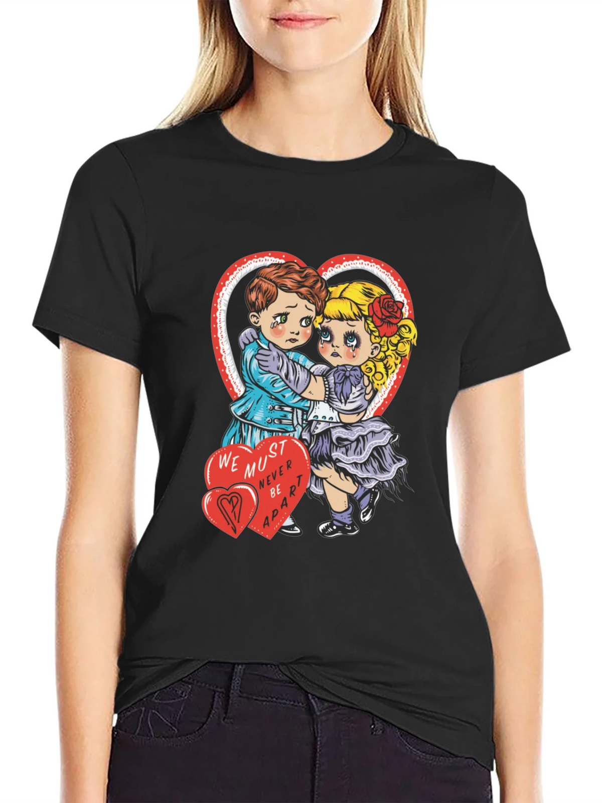 Sad Lovers Graphic Tee - Heart Valentines