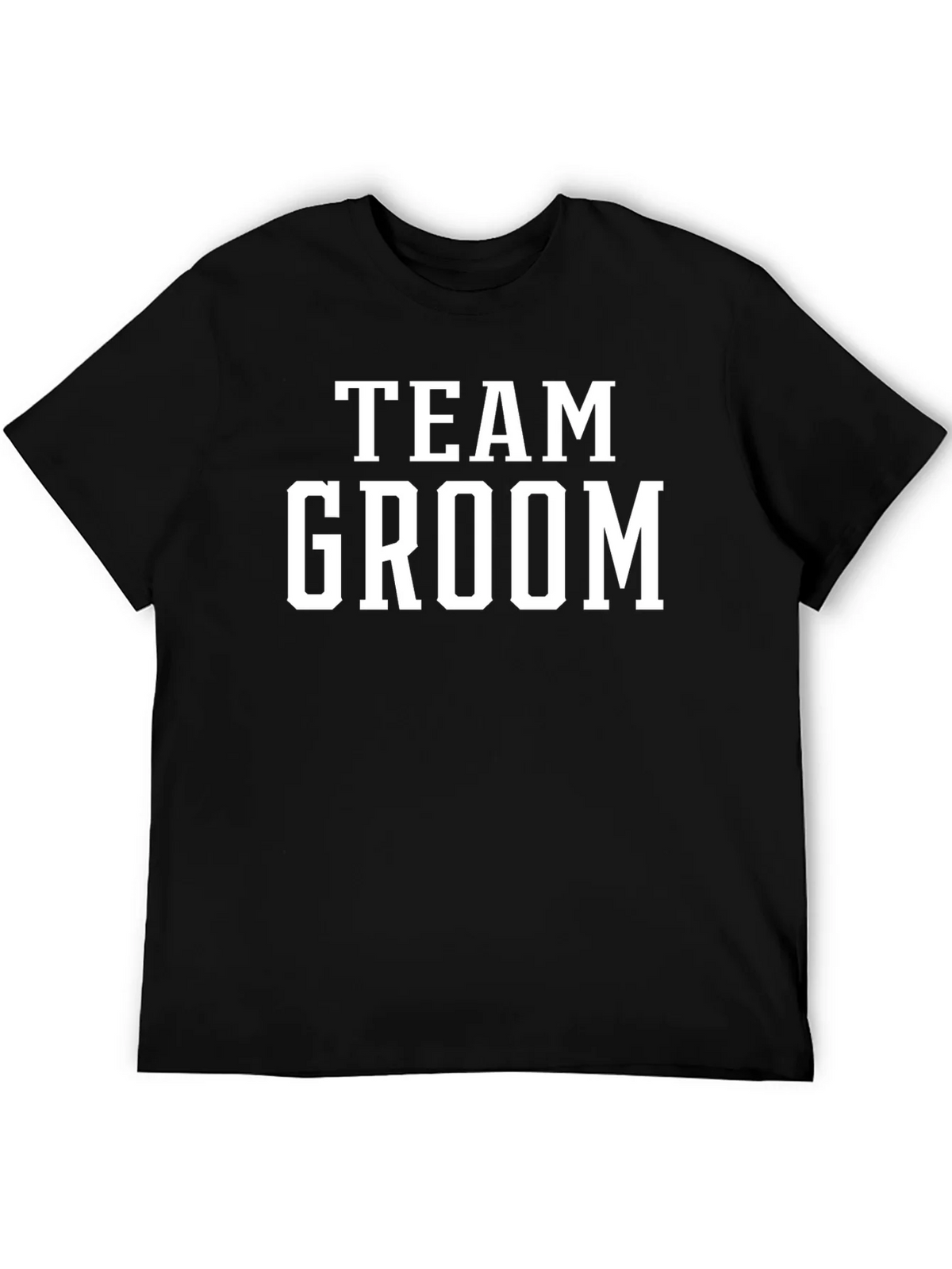 Team Groom Black T-Shirt