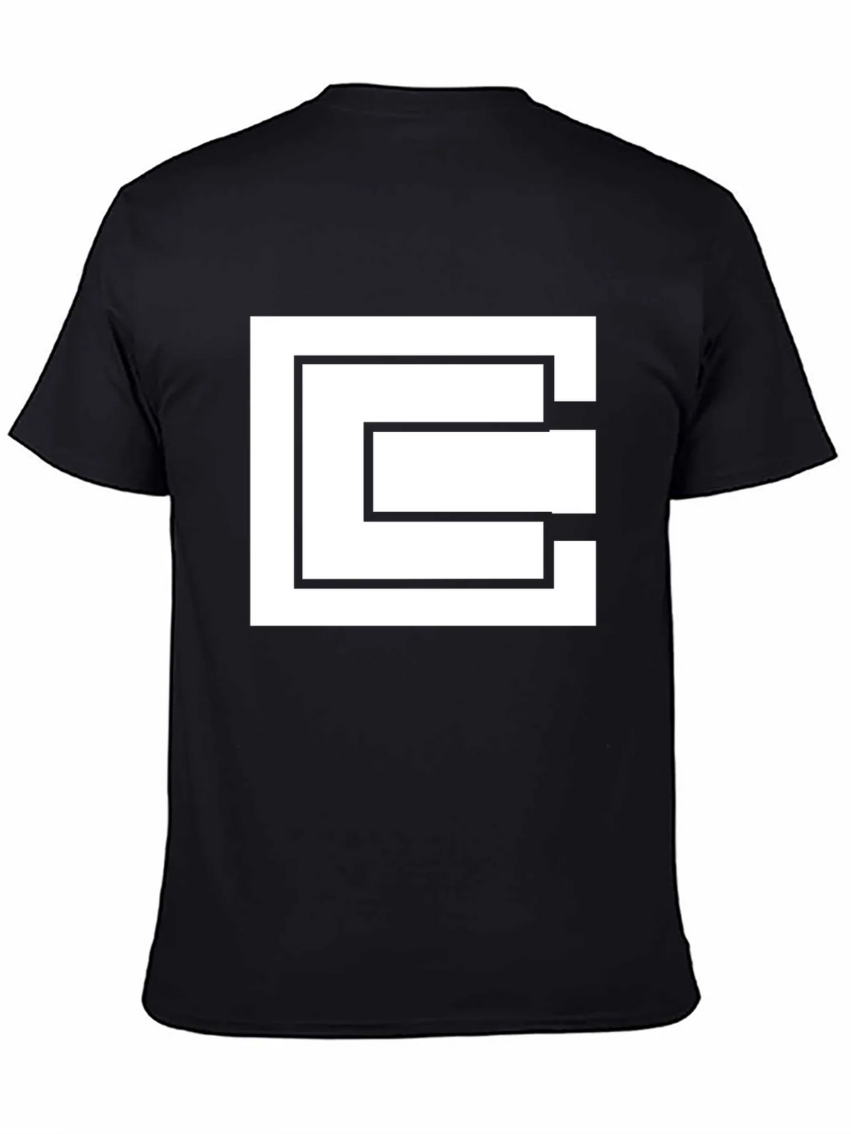 Geometric Square Black T-Shirt