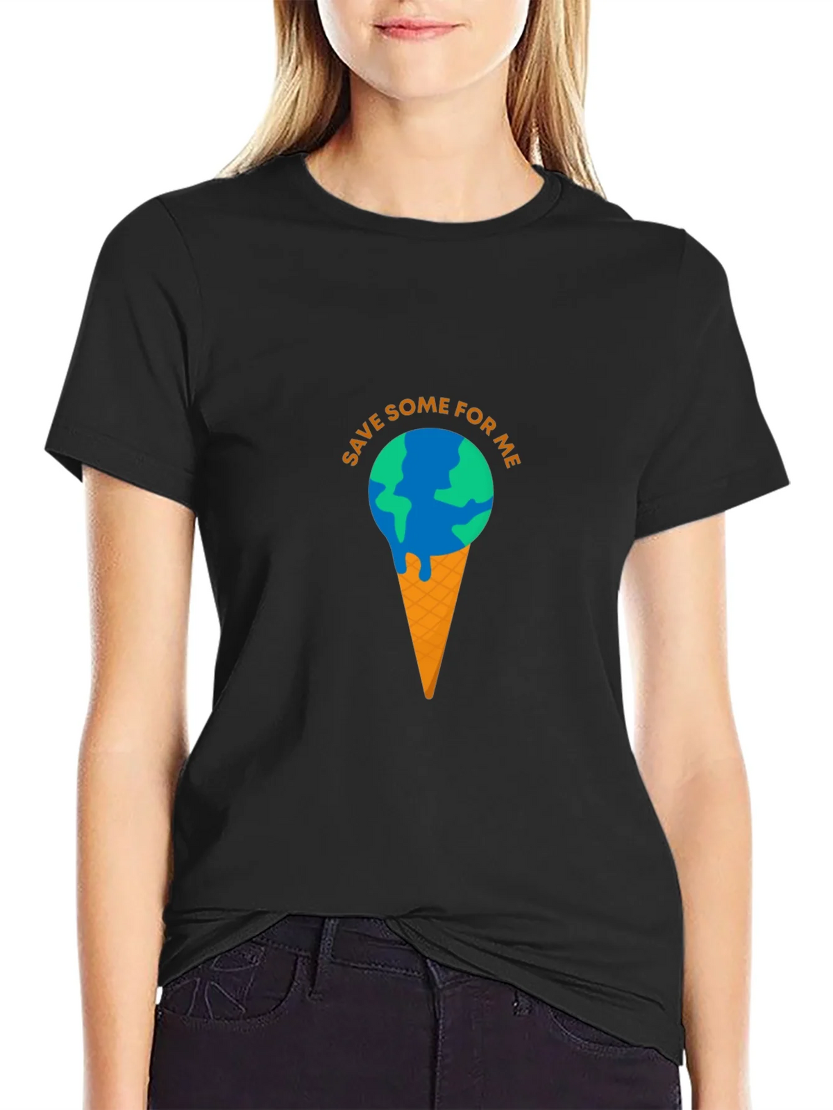 Save Some for Me Earth Ice Cream Cone T-Shirt