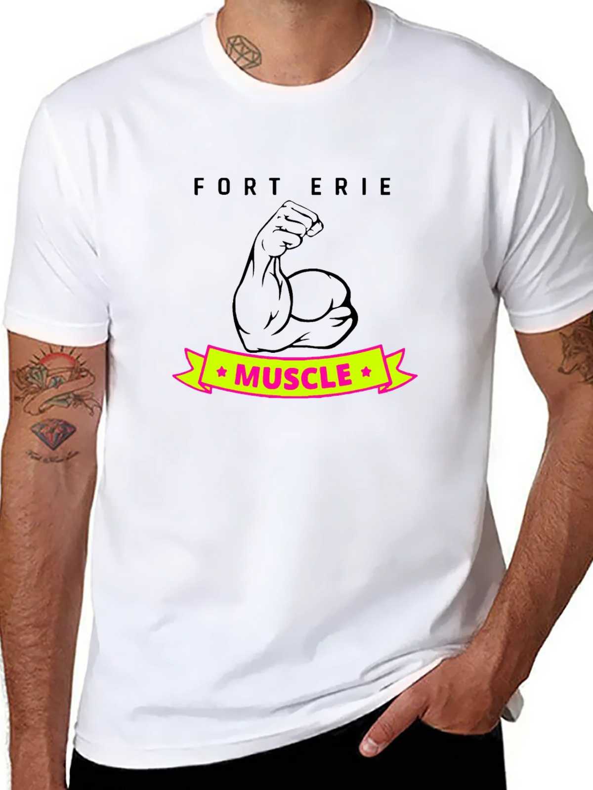 Fort Erie Muscle T-Shirt - Black