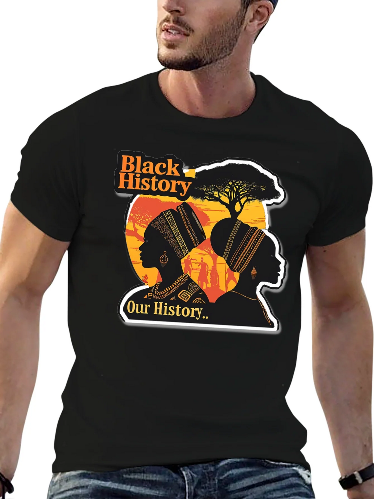 Black History T-Shirt - Our History Womens Silhouette