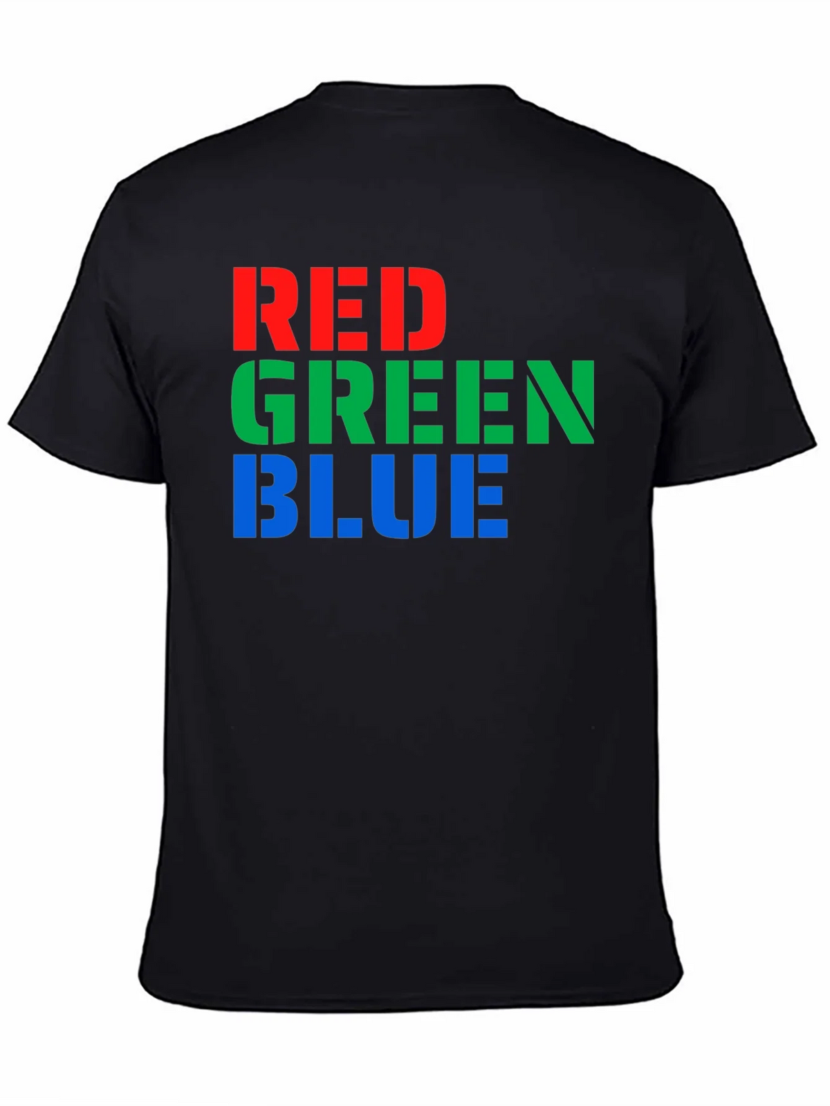 RGB Color Block T-Shirt - Red Green Blue Graphic Tee