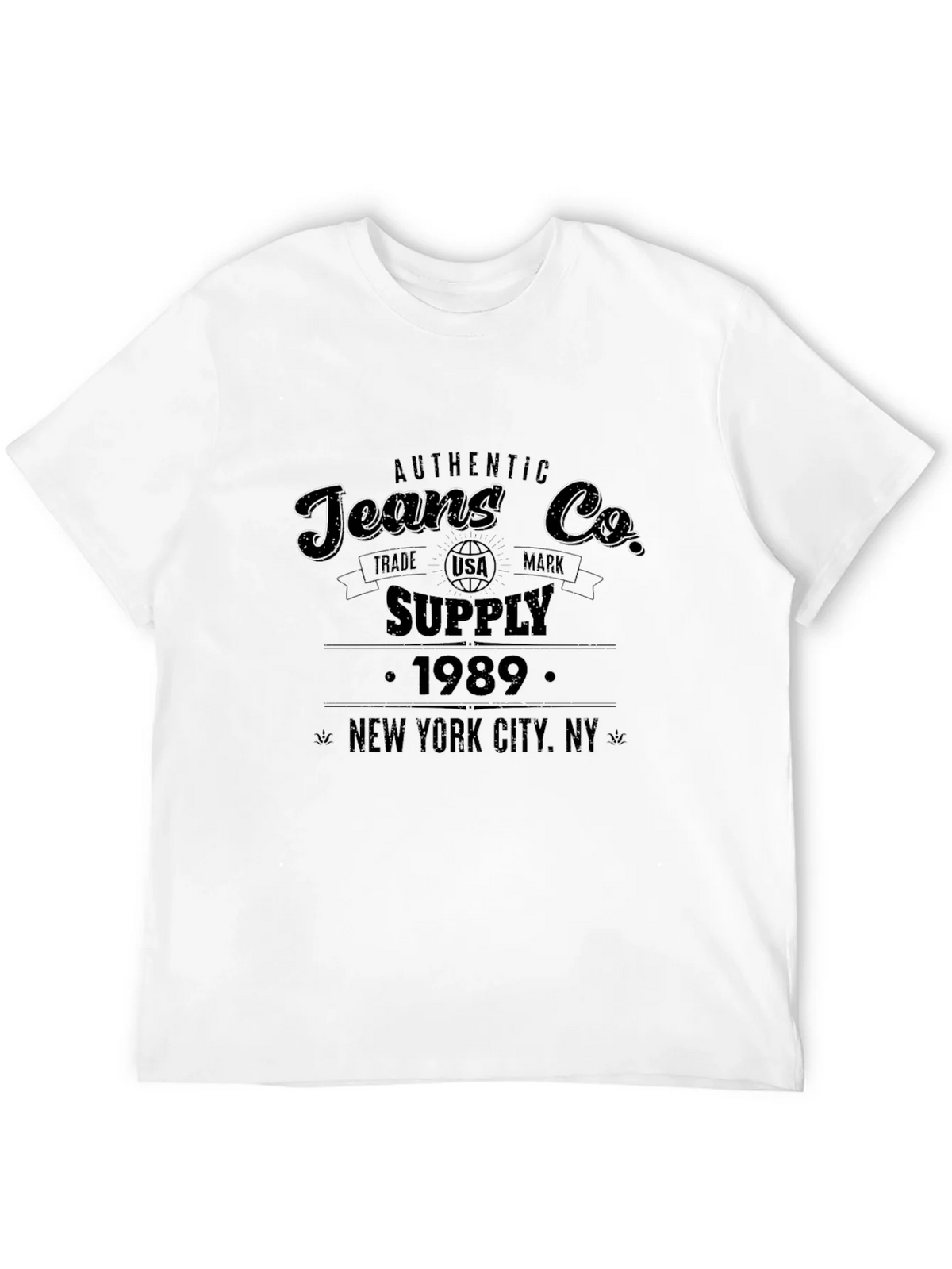 Authentic Jeans Co. Black Graphic T-Shirt