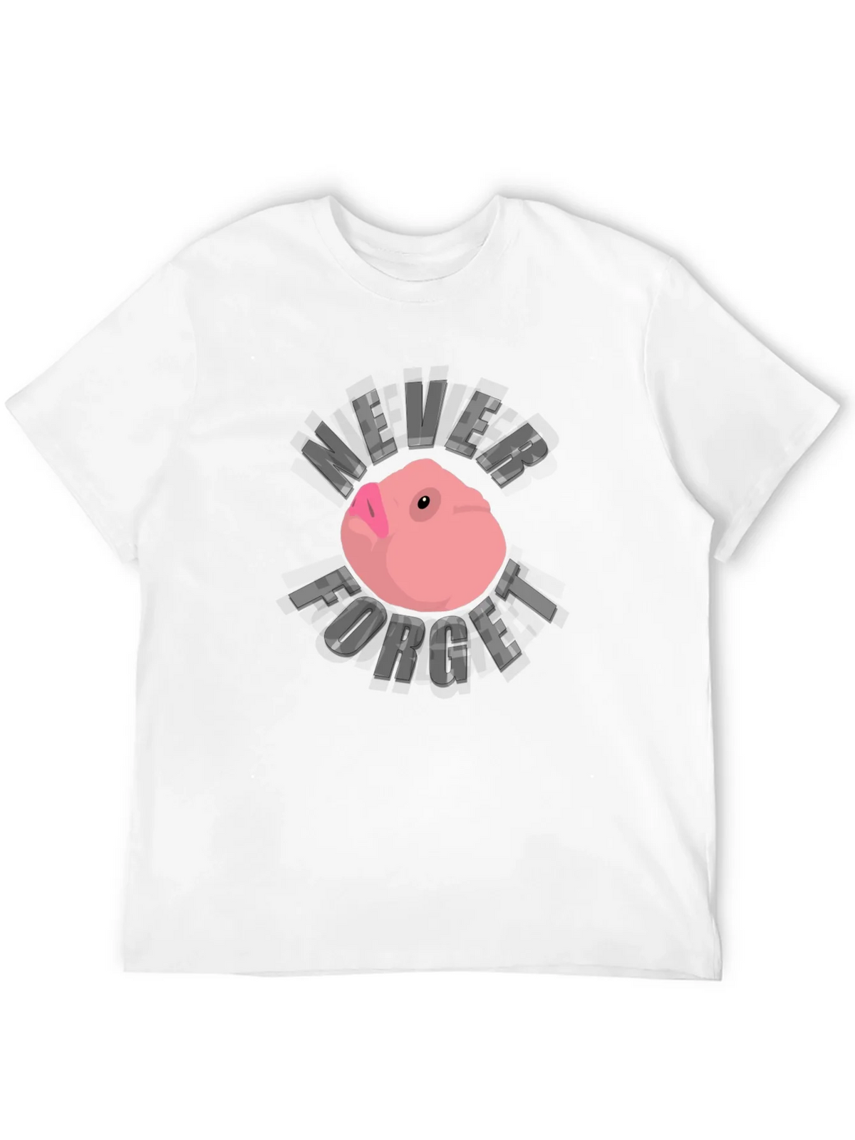 Never Forget Funny Guinea Pig Black T-Shirt