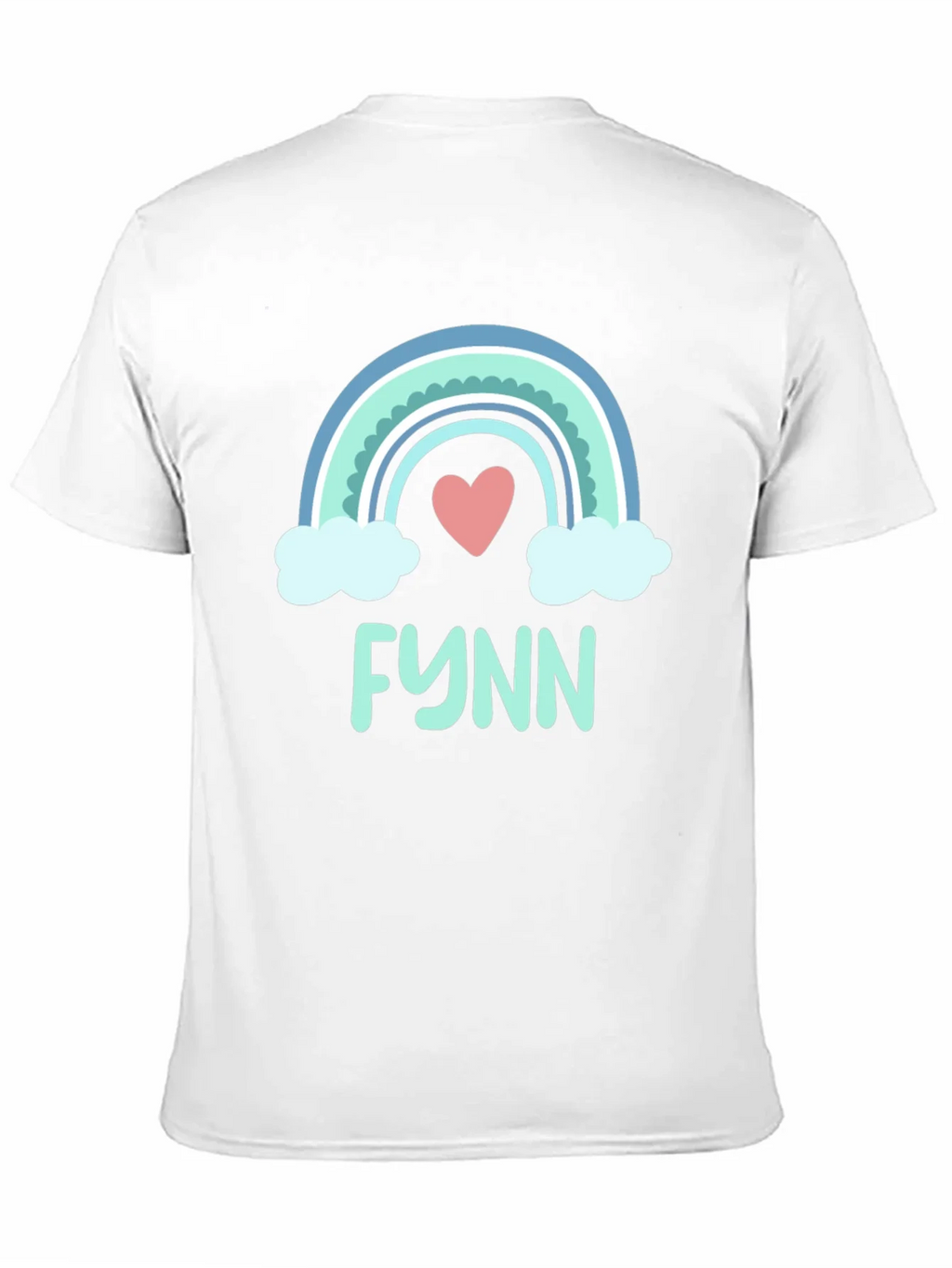 Rainbow Heart Tee - Personalized with Name