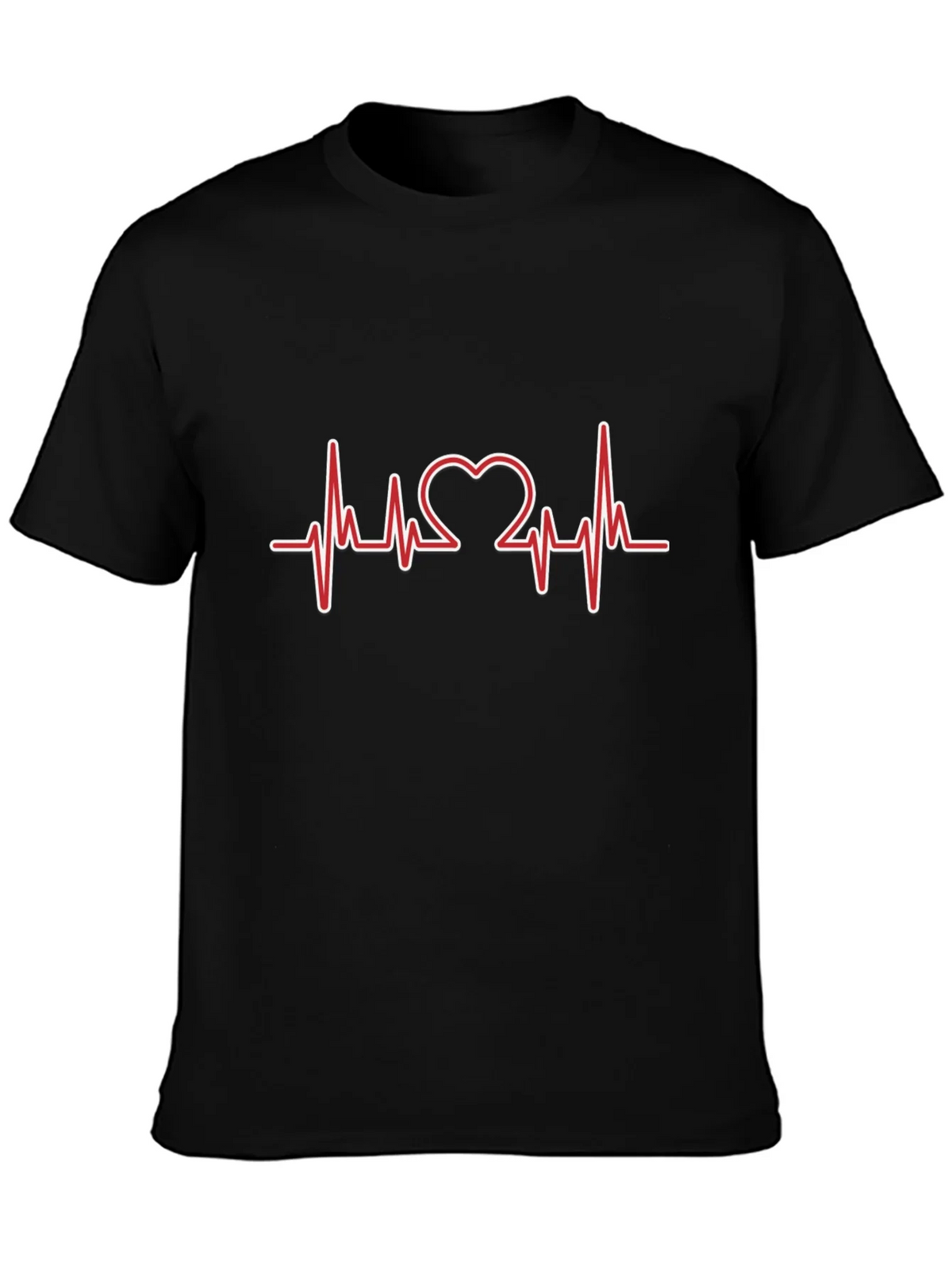 Heartbeat Heart Love Design T-Shirt