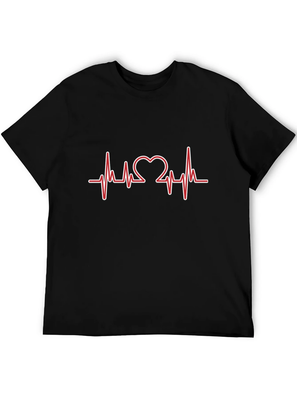 Heartbeat Heart Love Design T-Shirt